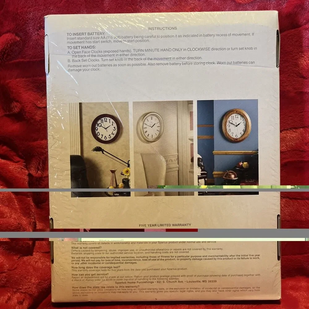 Waltham By Spartus Quartz Movement Accurate Wall Clock 444021 Adagio 90s